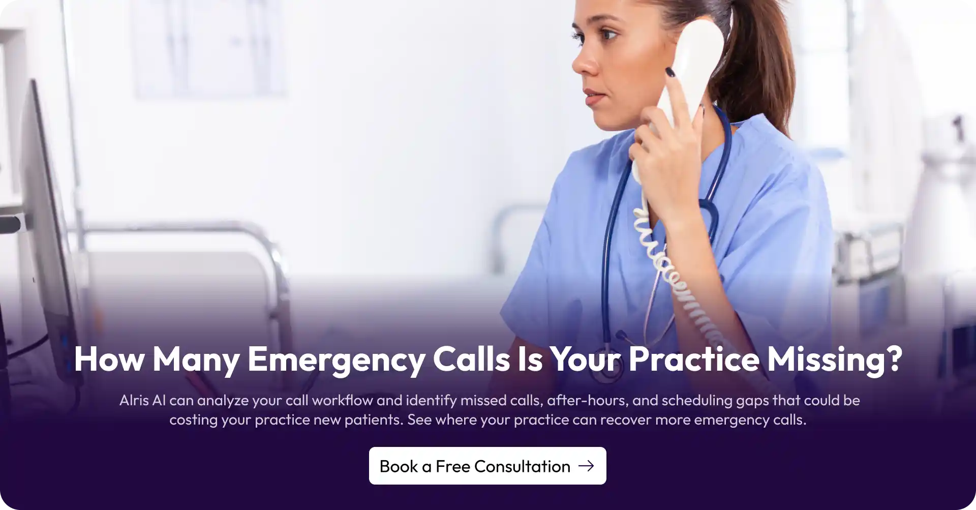 AI dental receptionist for emergency call answering