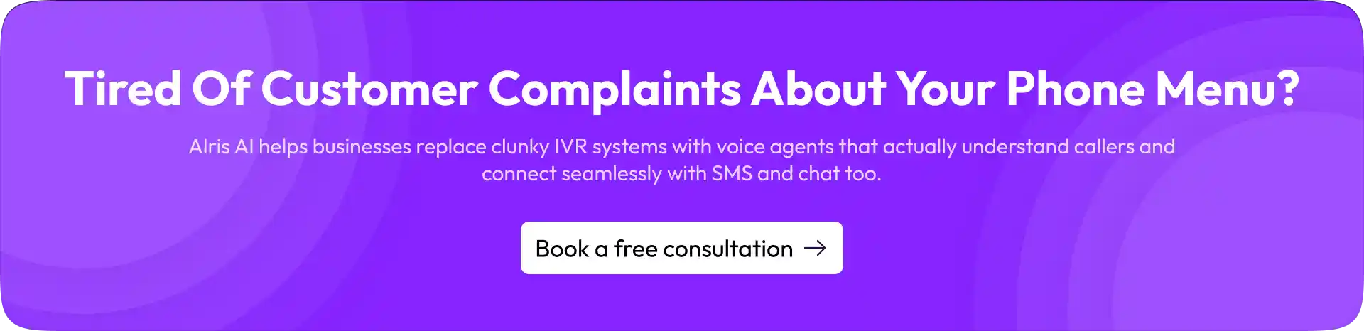AI voice agent for customer support