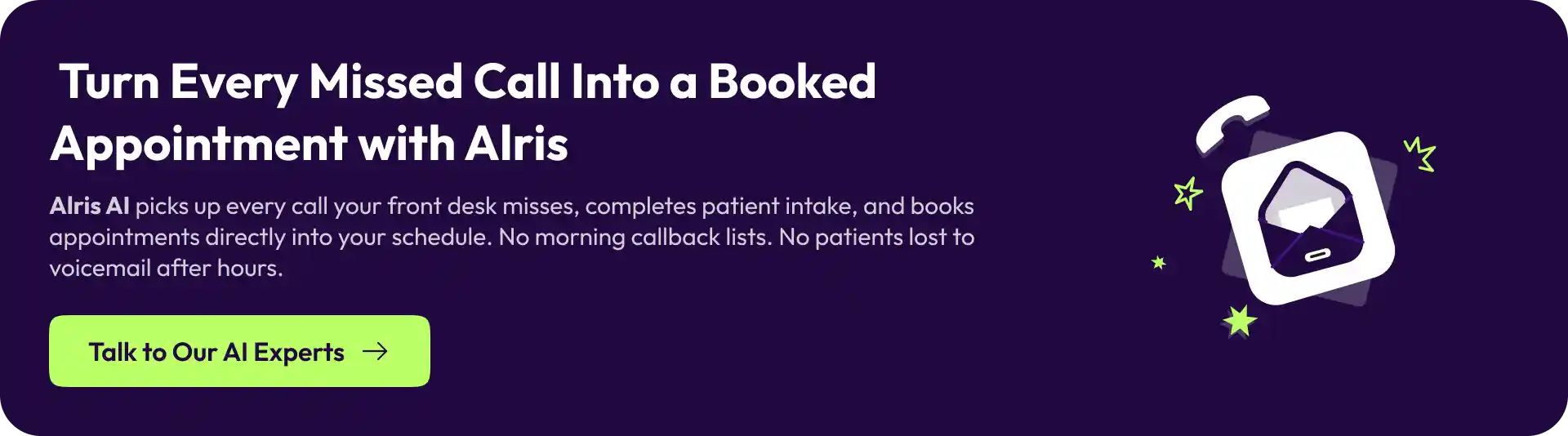 AI voice agent for dental appointment booking