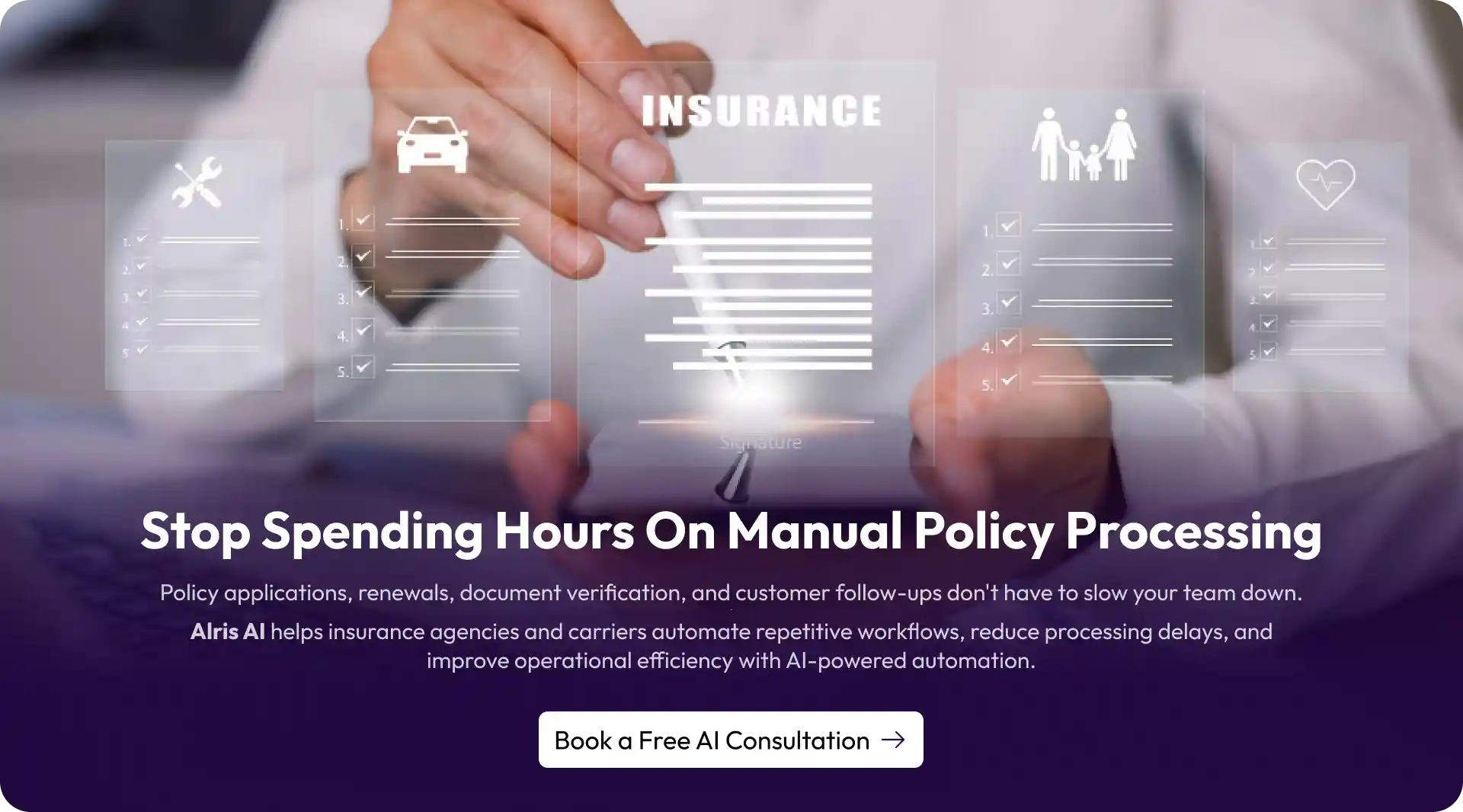 AI workflow automation solution for insurance