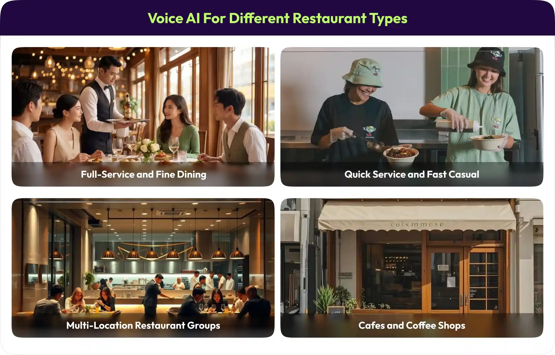 Voice AI for Different Restaurants
