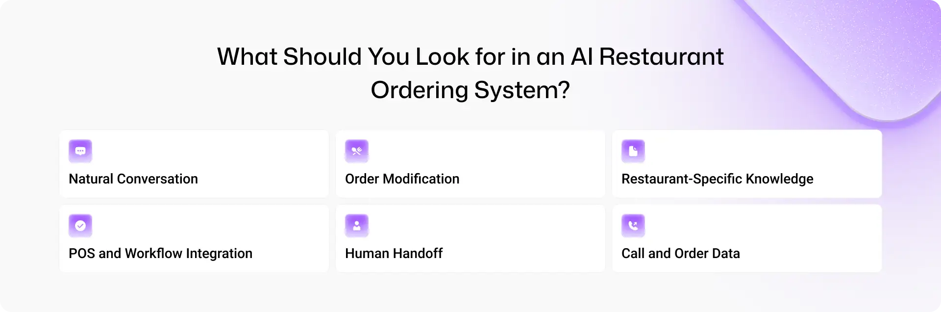 What to Look in an AI Restaurant Ordering System